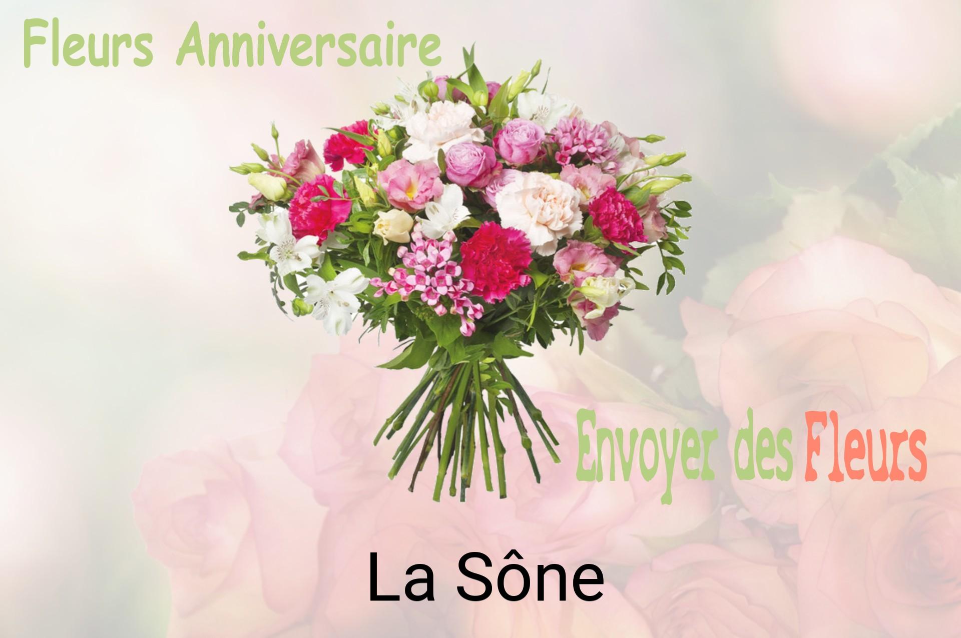 Bouquet de fleurs d’anniversaire livré à La Sône
